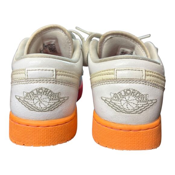 Nike Air Jordan 1 Low OG “Sunset Sole”‎ 554723-100 Size 4Y White/Red/Orange - Picture 4 of 13